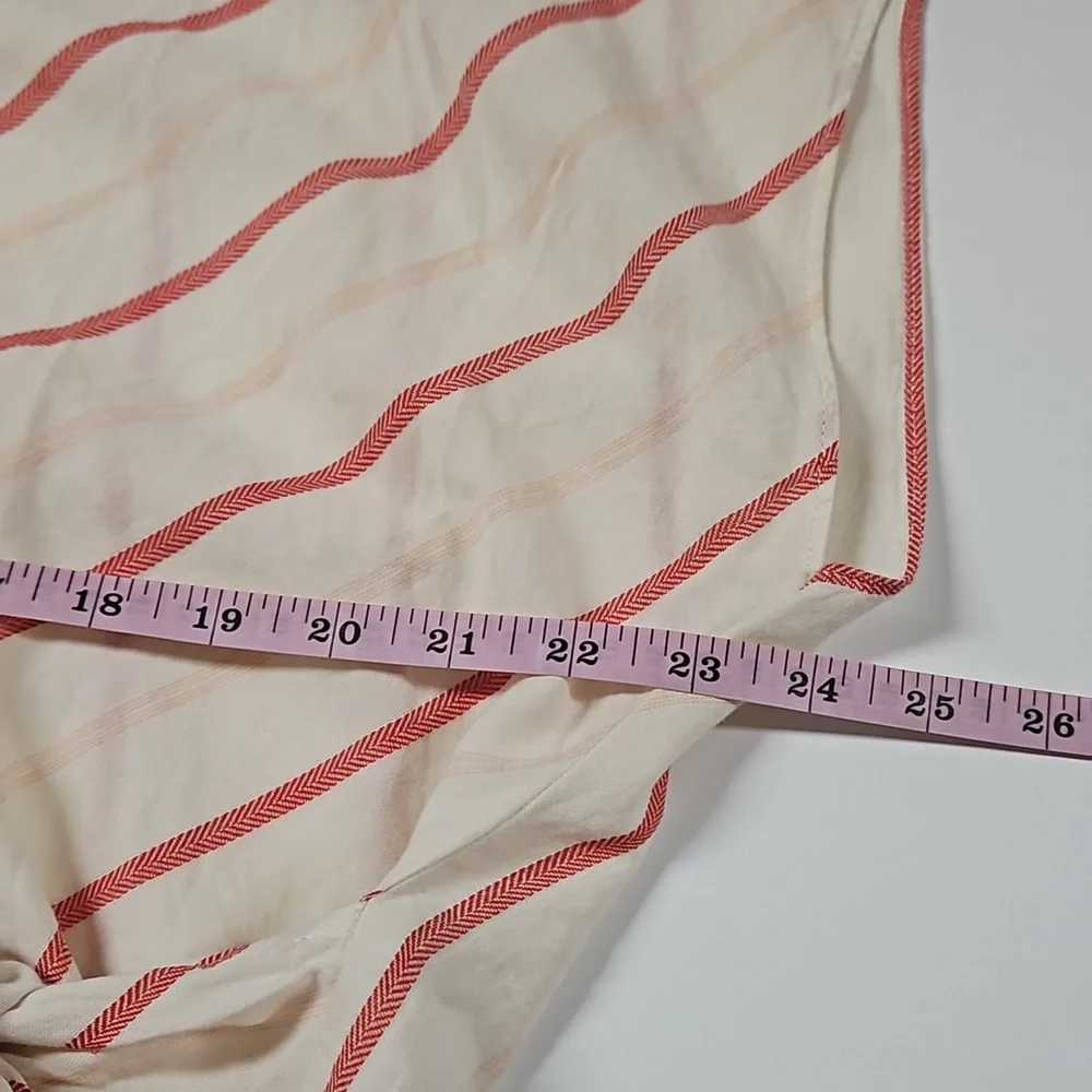 New, Madewell Montpellier stripe wrap top with sash ties women's size XXL - Picture 11 of 13